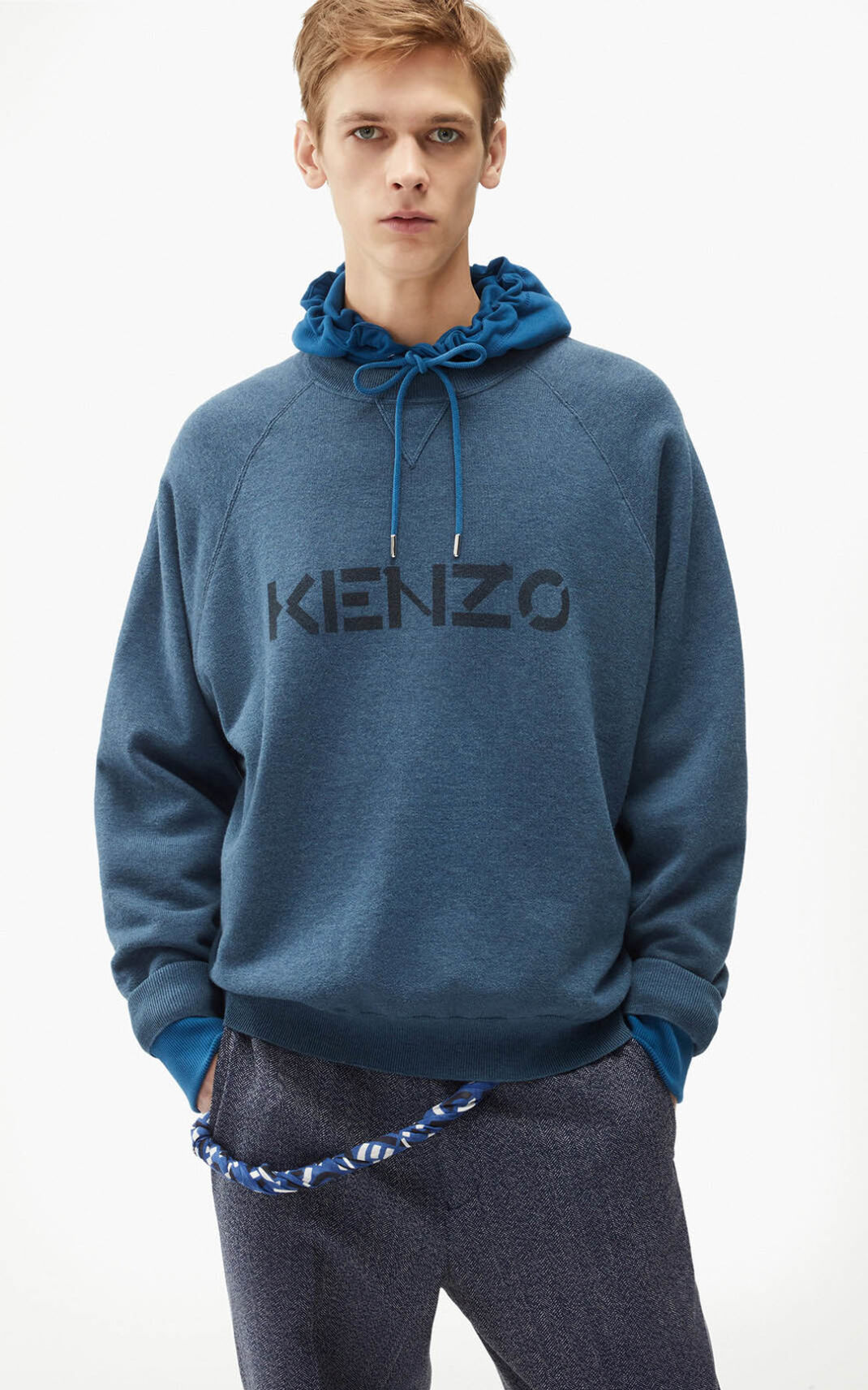 Kenzo logo Moška Pulover Modra SI-1142957